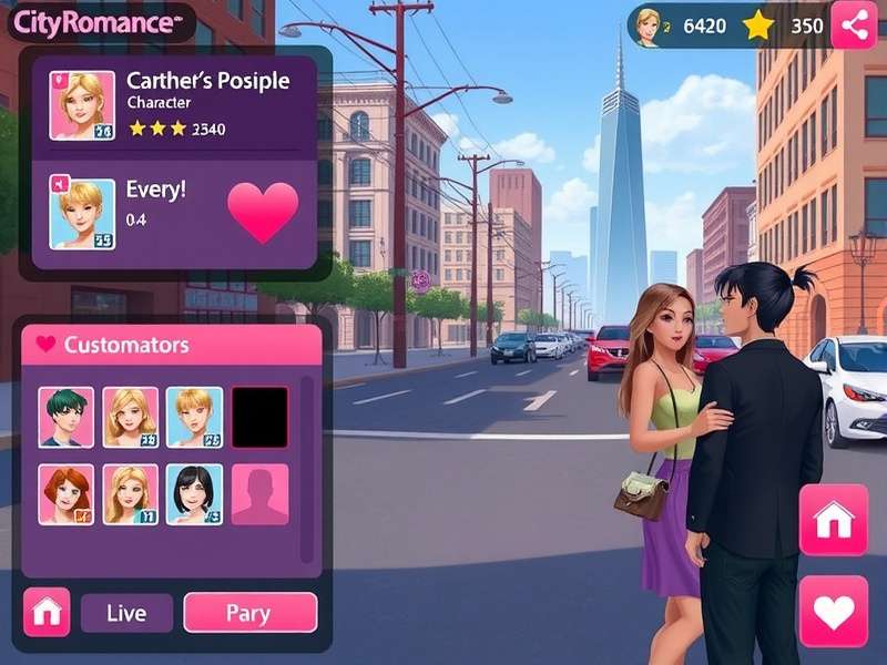 City Romance Rush community event screenshot